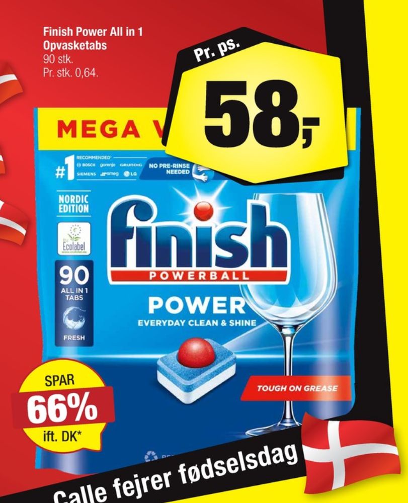 Finish, Maskinopvask-tabs