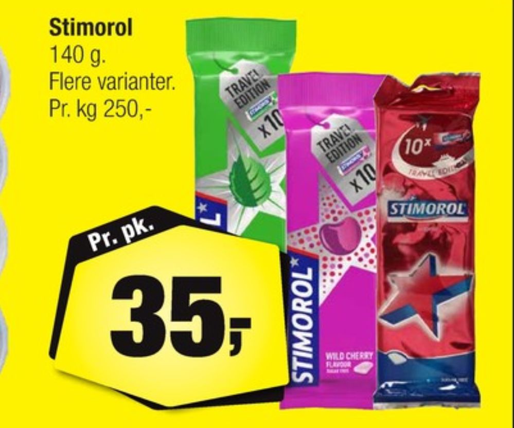 Stimorol, Tyggegummi Wild Cherry