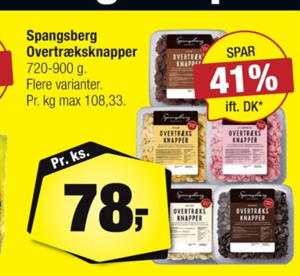 Spangsberg, Overtræksknapper Mørk