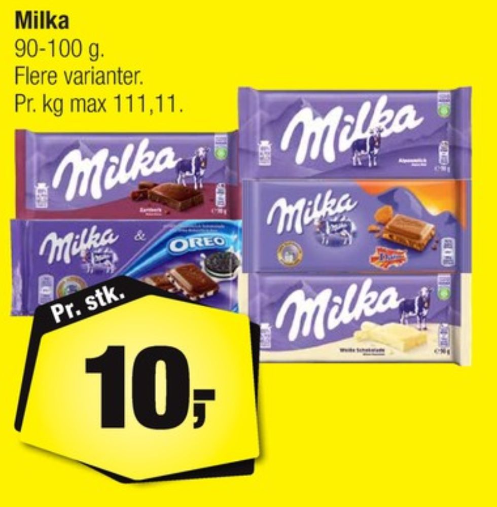 Milka, Chokoladeplade Mørk Chokolade