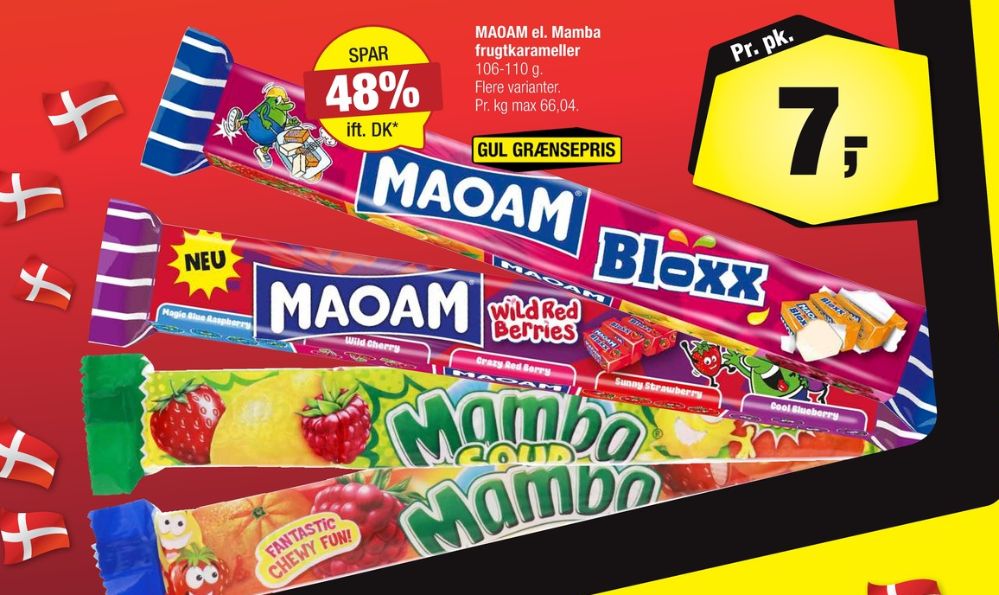 Maoam Bloxx, Karameller