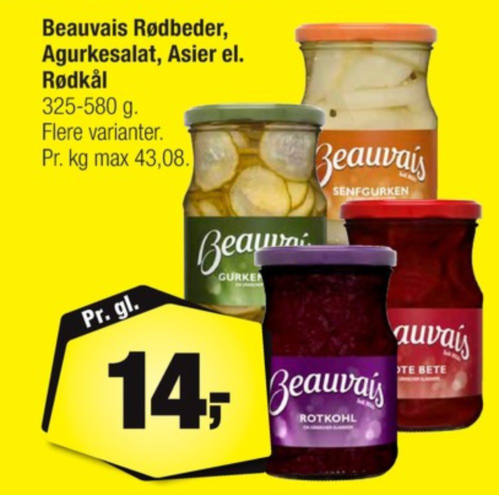 Beauvais, Rødkål-syltet