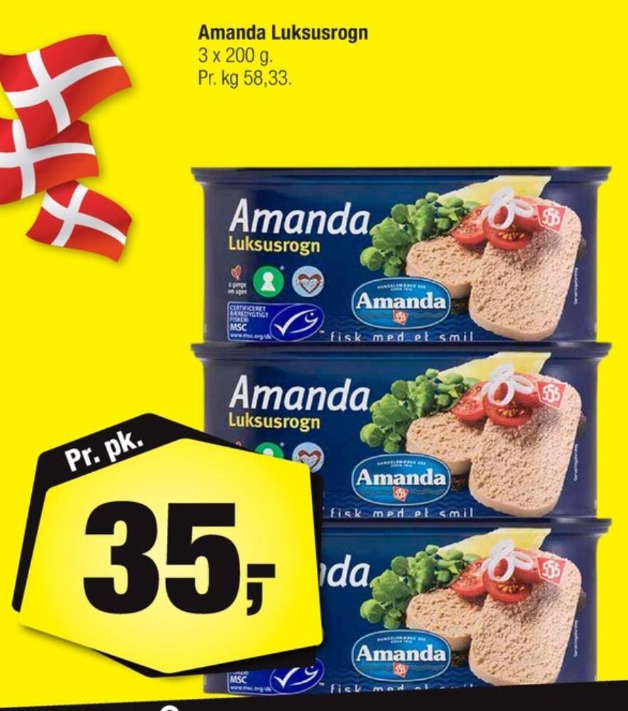 Amanda Seafood, Luksusrogn