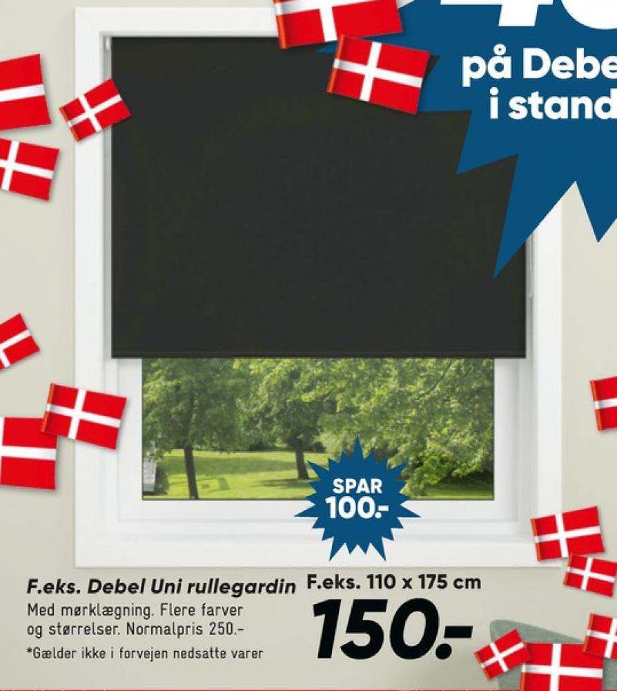 Debel, Mørklægningsrullegardin