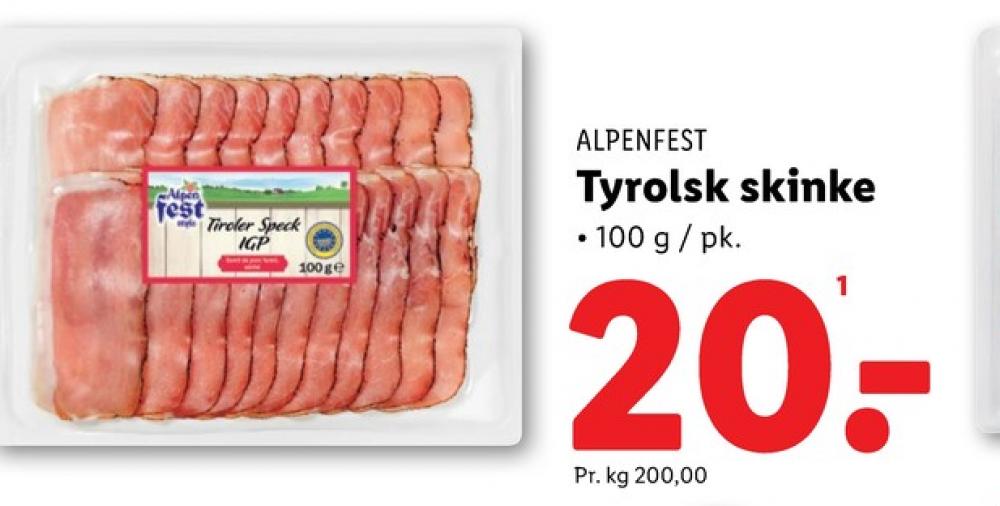 Alpenfest, Skinke