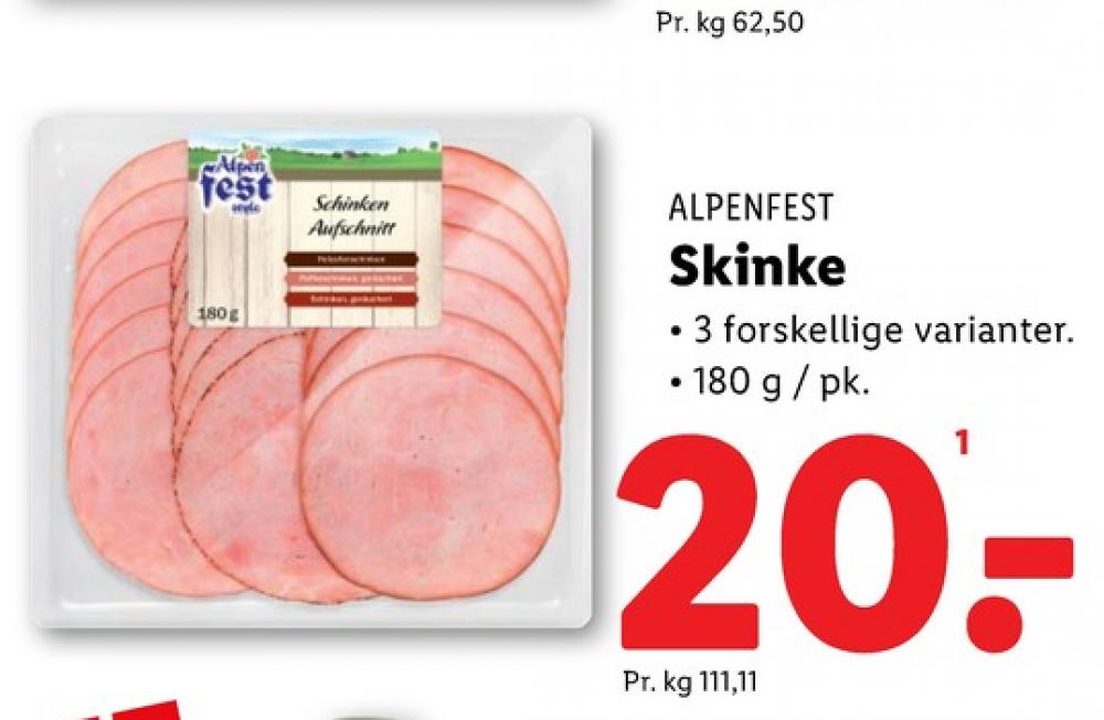 Alpenfest, Skinke Røget
