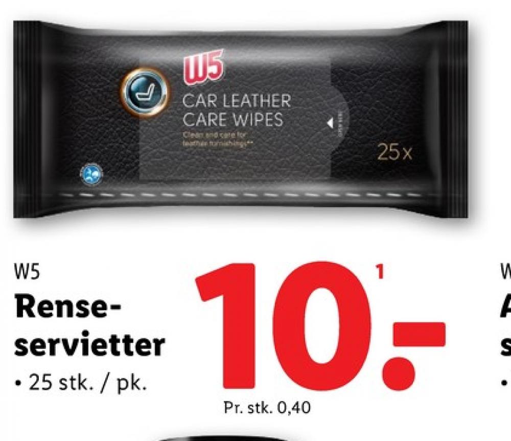 W5, Renseservietter