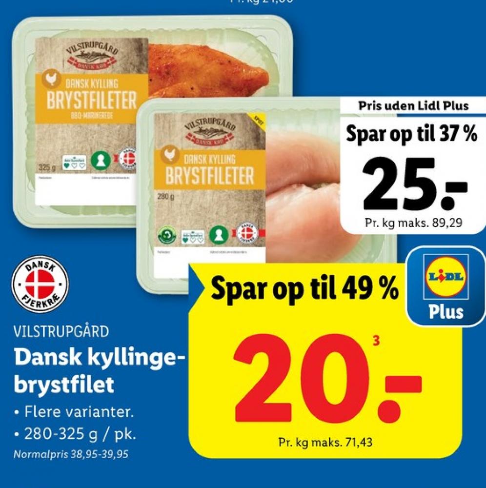 Vilstrupgård, Kyllingebrystfilet
