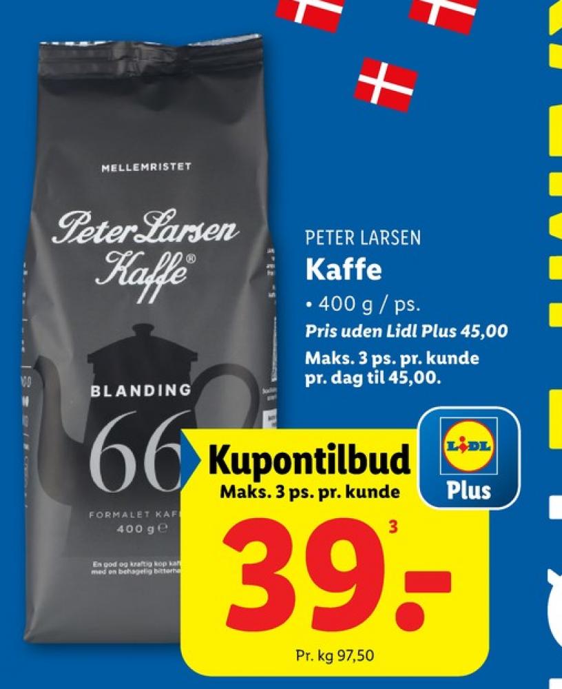 Peter Larsen Blanding 66, Kaffe Formalet