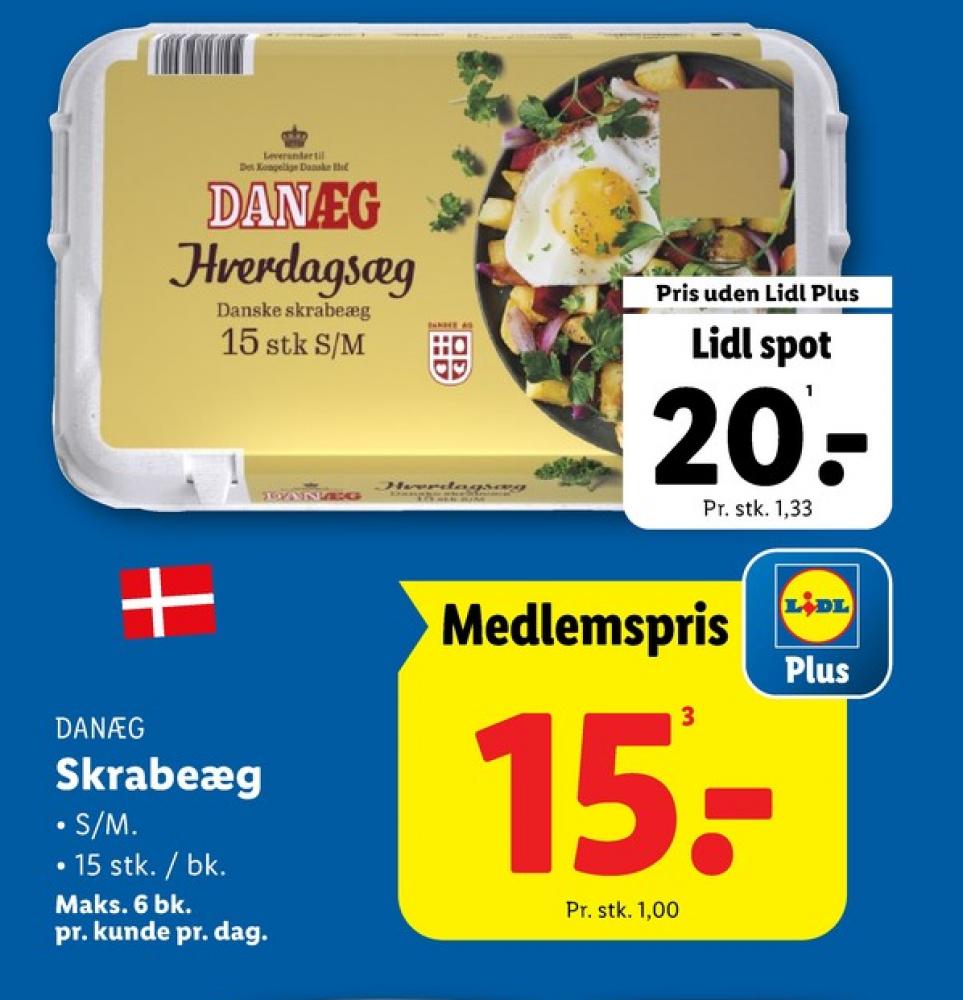 Danæg, Hverdagsæg M/L