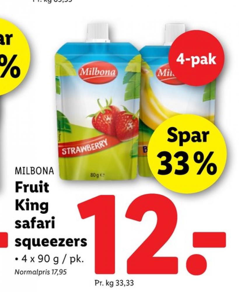 Milbona, Jordbær Yoghurt 