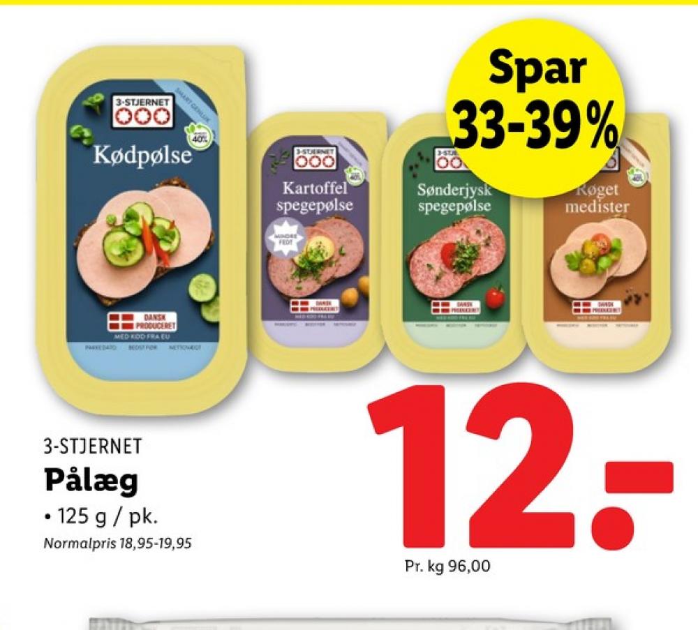 3-stjernet Gul bordpak, Kartoffelspegepølse