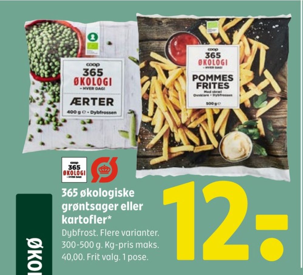 Coop 365, Ærter