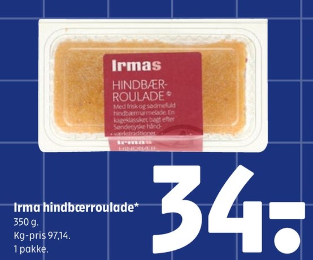 Irmas, Hindbærroulade