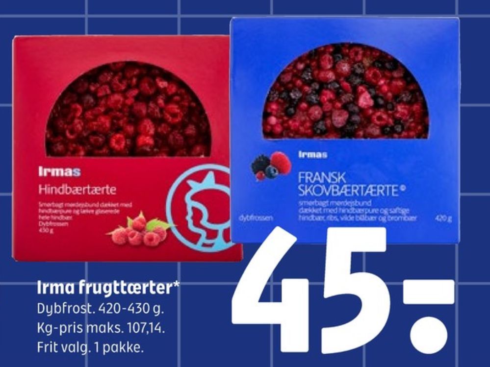 Irmas, Hindbærtærte