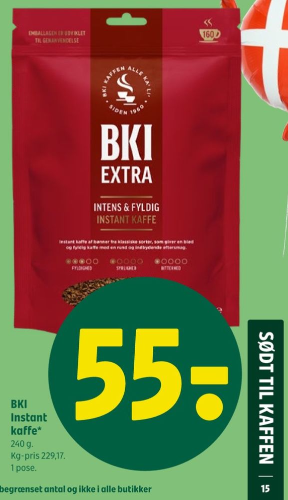 BKI Extra, Instant Kaffe