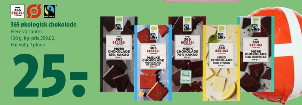 Coop 365, Chokoladeplade Mørk 85%
