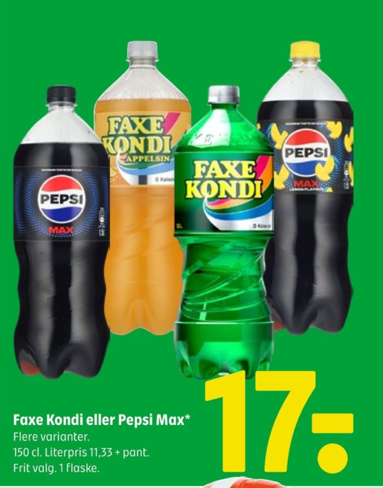 Faxe Kondi 0 Kalorier Appelsin, Appelsinsodavand