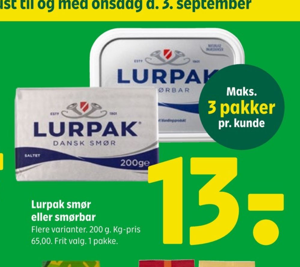 Lurpak, Smørbar