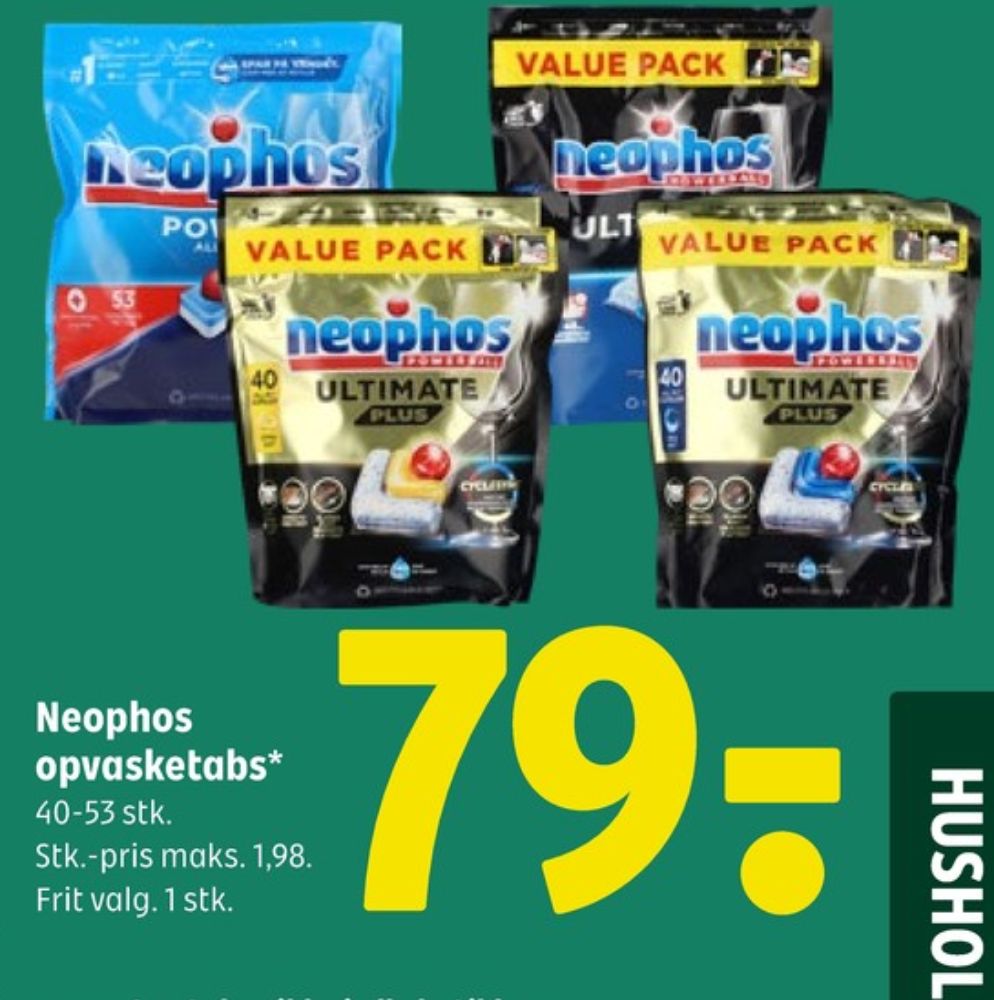 Neophos, Maskinopvask-tabs