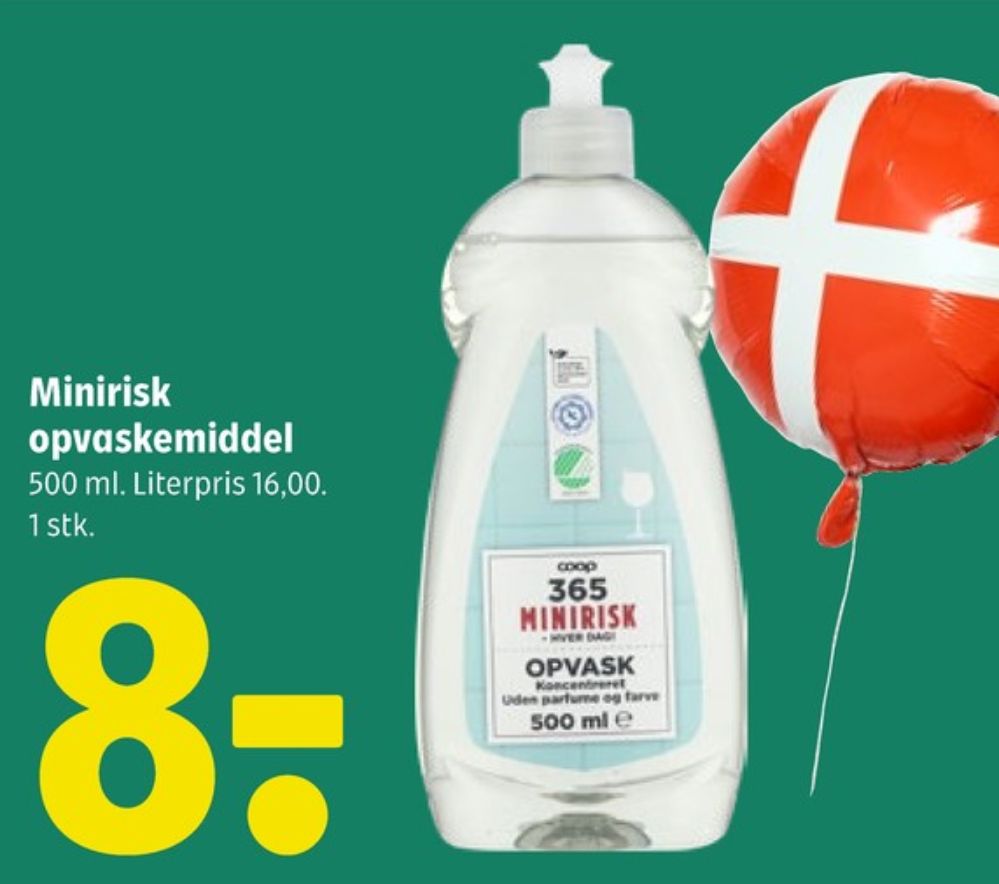Coop 365 Minirisk, Opvaskemiddel