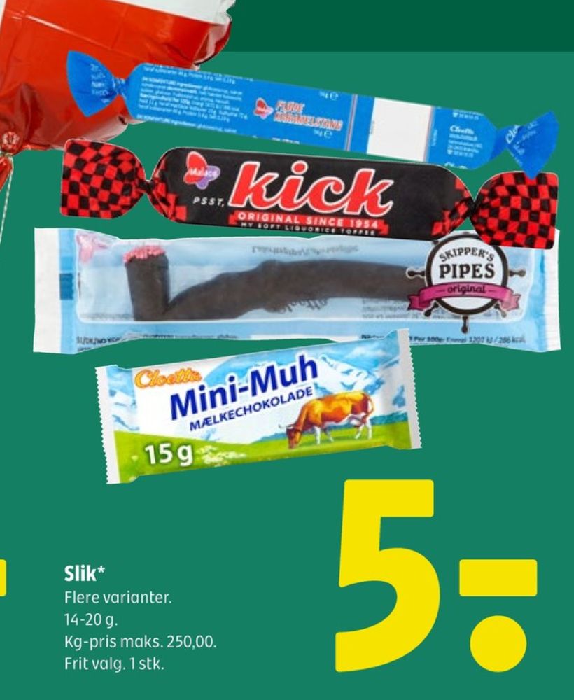 Malaco Kick, Lakridsstænger