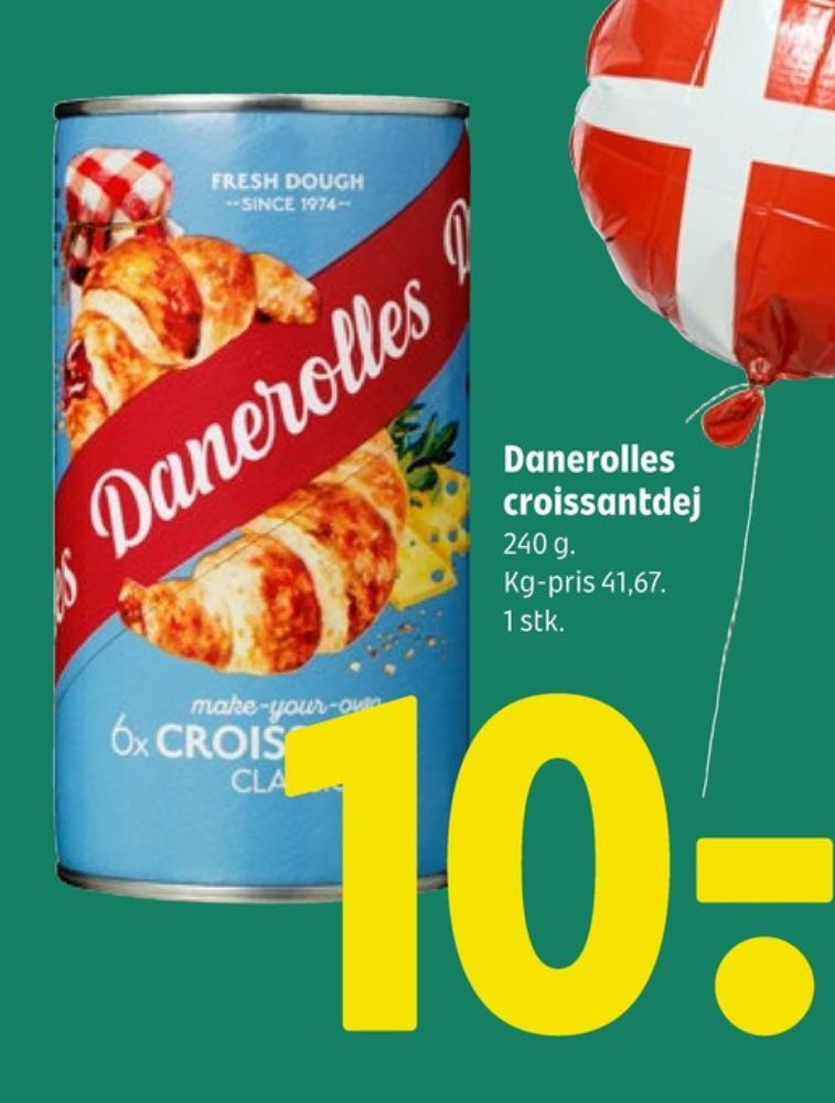 Danerolles, Croissantdej