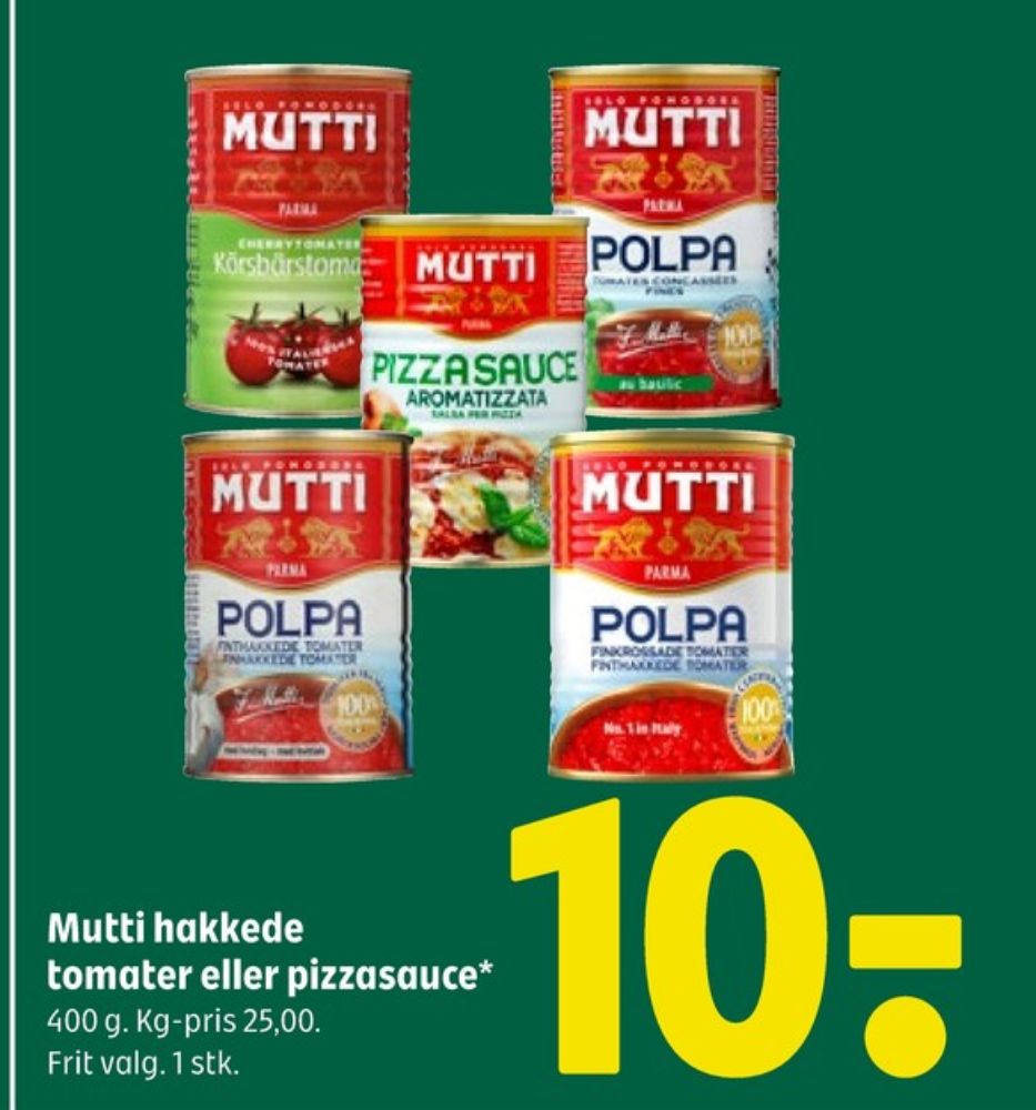 Mutti, Tomater