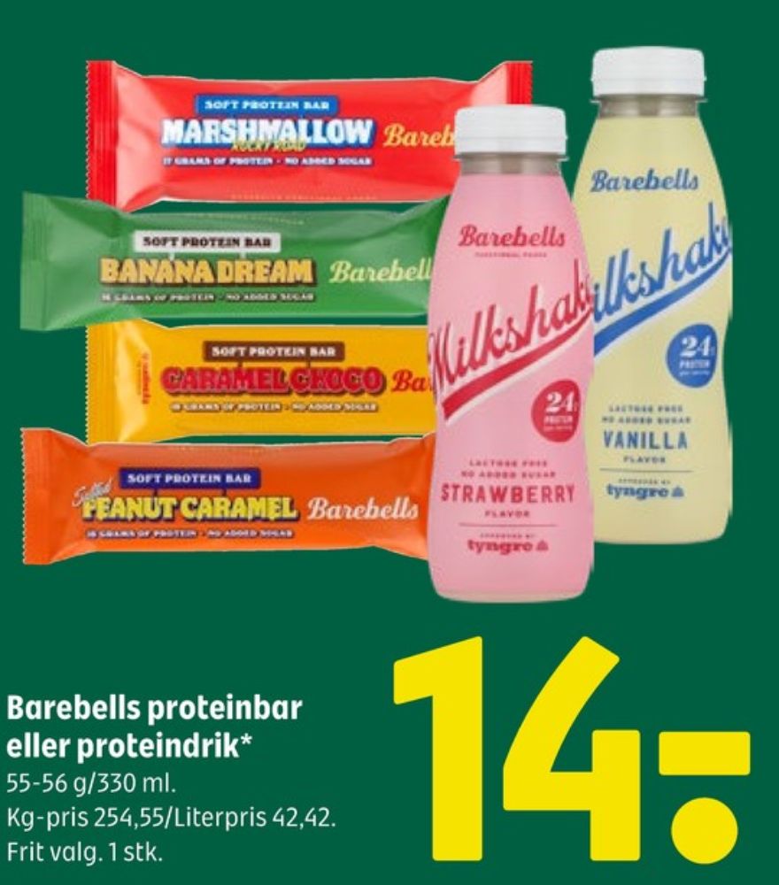 Barebells, Milkshake Vanilla