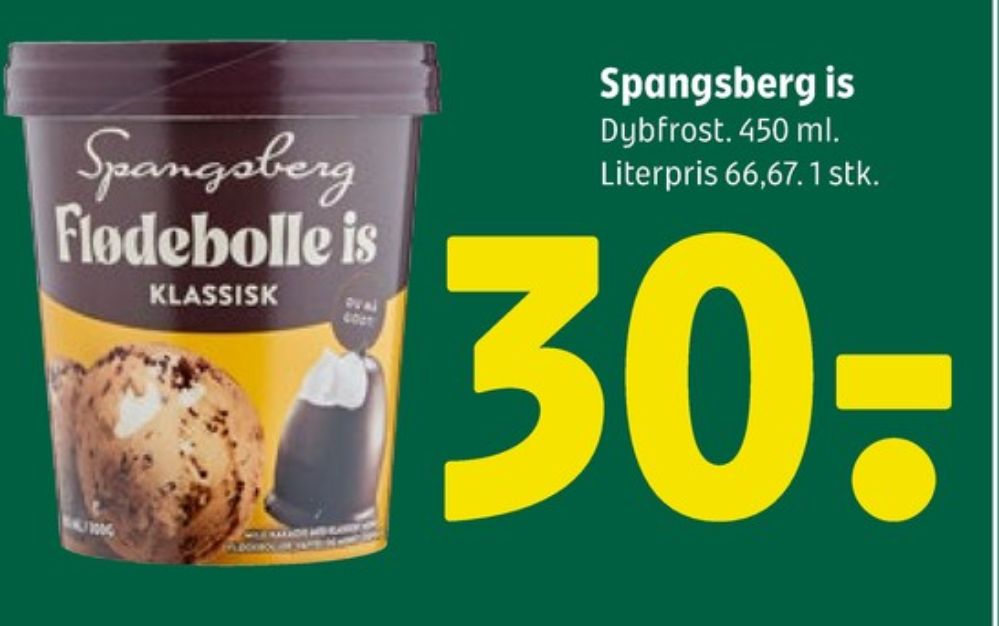 Spangsberg, Flødebolle is klassisk