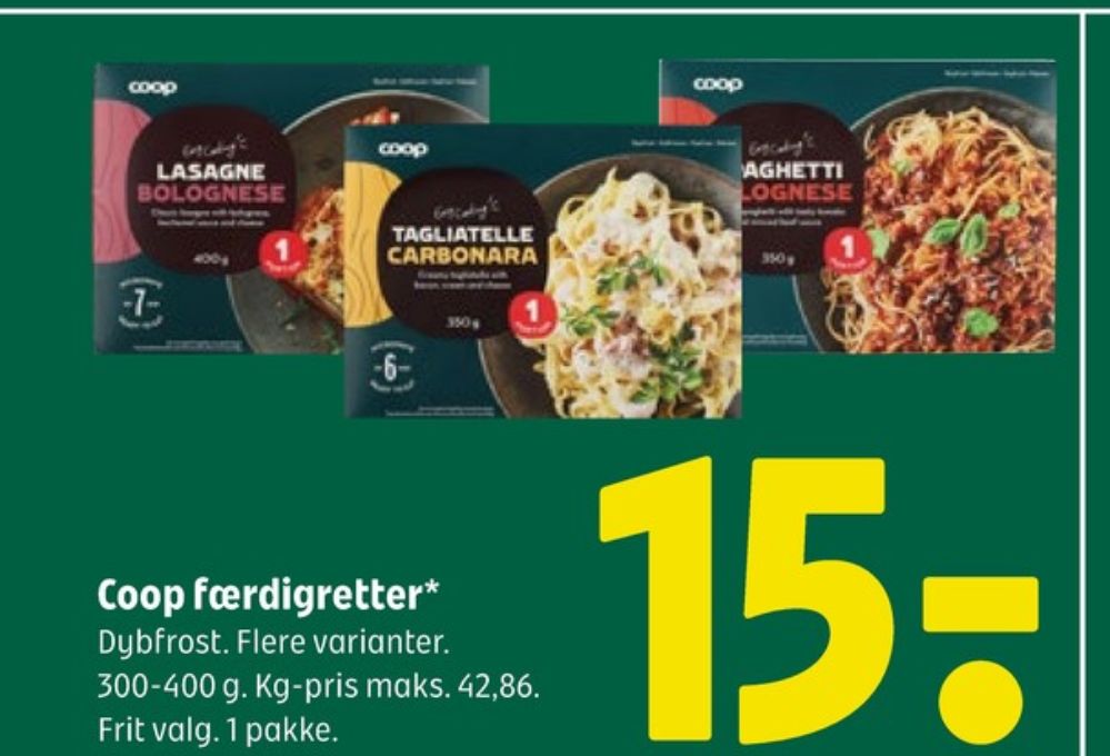 Coop, Spaghetti Bolognese