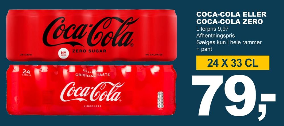 Coca Cola Zero, Cola 24 pk.