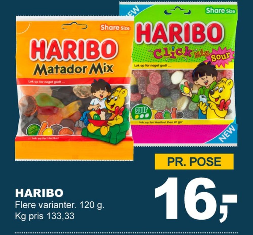 Haribo Matador Mix, Slikposer