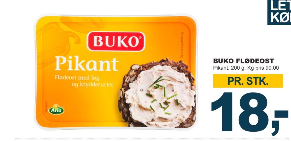 Buko, Flødeost Pikant