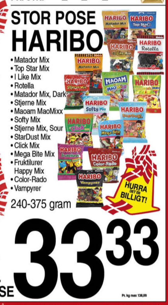 Haribo Matador Mix, Slikpose Dark