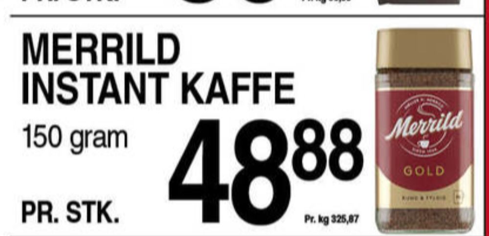 Merrild Gold, Instant Kaffe