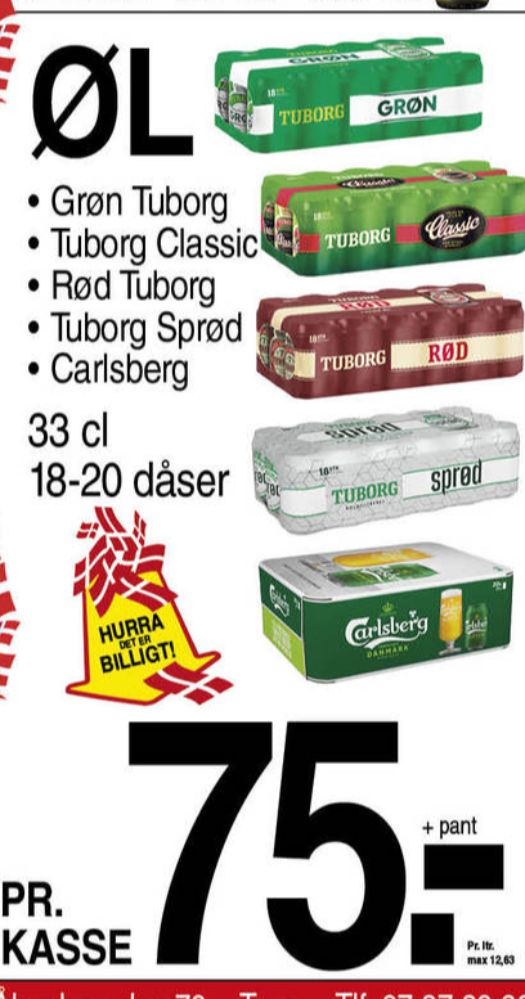 Tuborg Classic, Øl 18 pk.