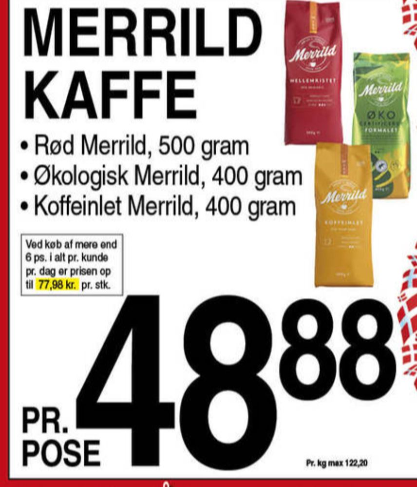 Merrild Mellemristet, Kaffe Formalet