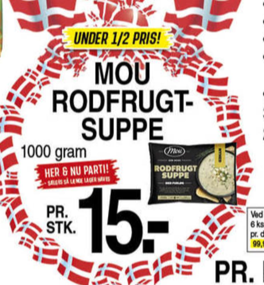Mou, Rodfrugtsuppe