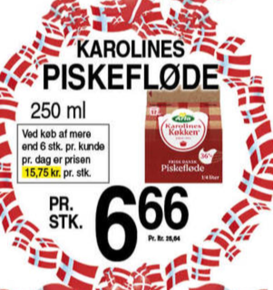 Karolines, Piskefløde 36%