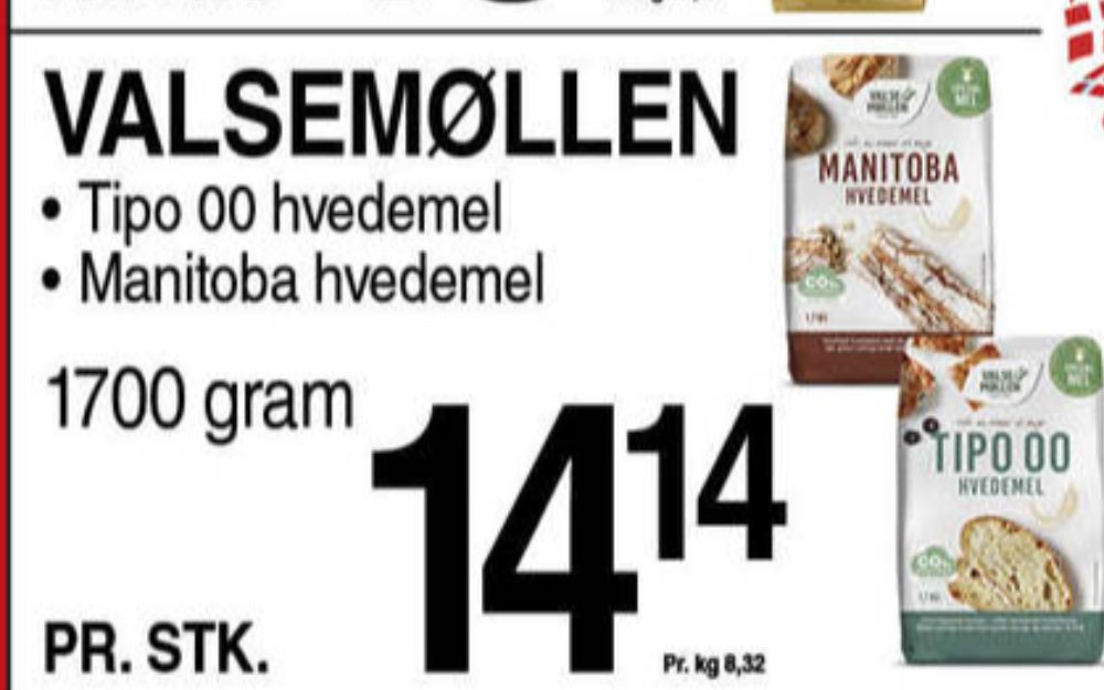 Valsemøllen, Tipo 00 Hvedemel