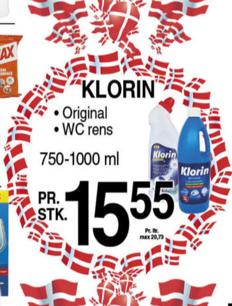 Klorin, Klor