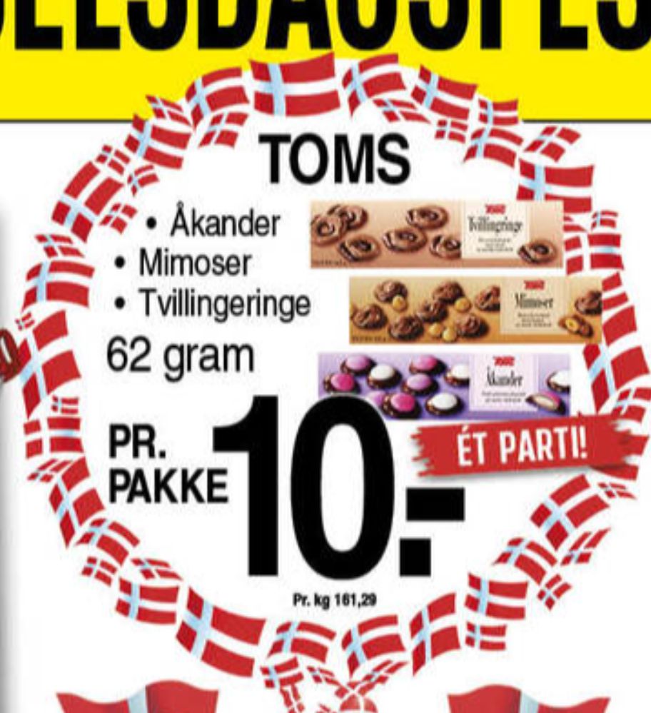 Toms Tvillingeringe, Dessertchokolade