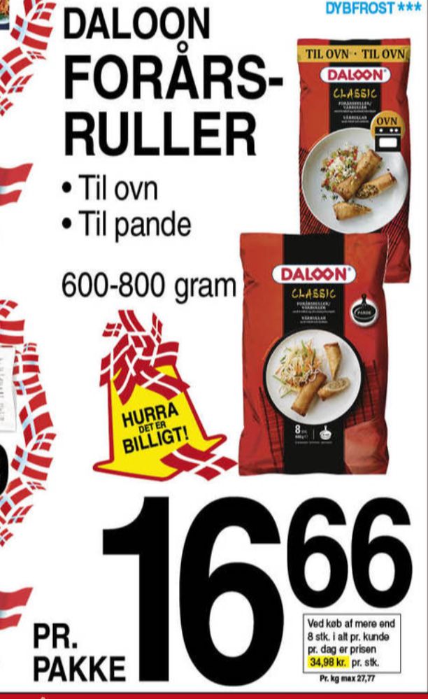Daloon, Forårsruller