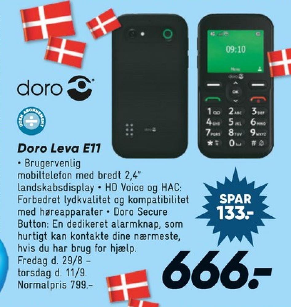 Doro Leva E11, Mobiltelefon