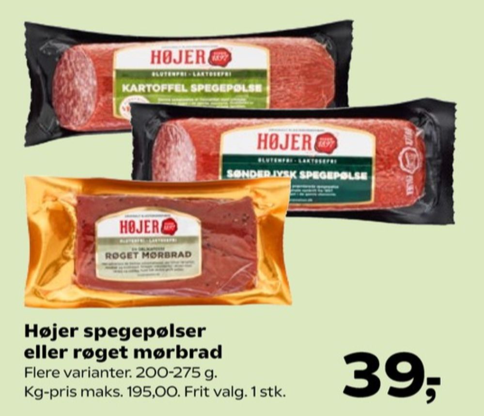Højer Pølser, Kartoffelspegepølse