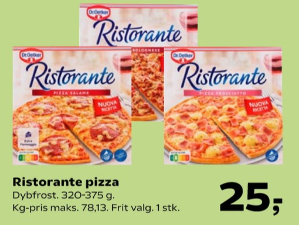 Ristorante, Pizza Bolognese