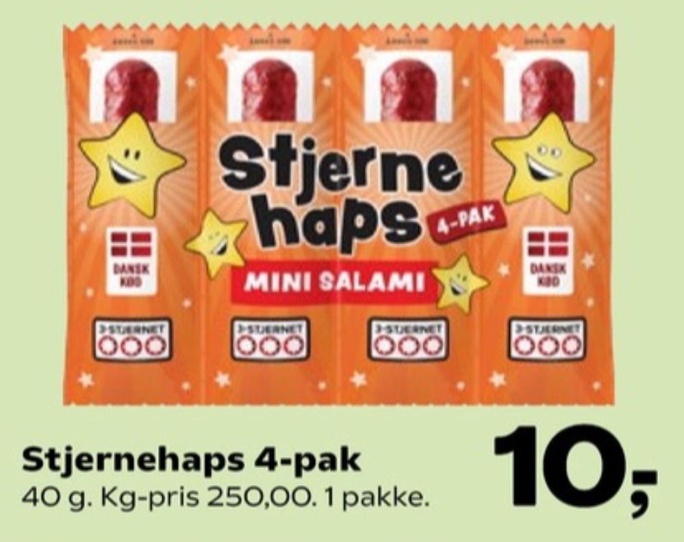 3-stjernet Stjernehaps, Salami