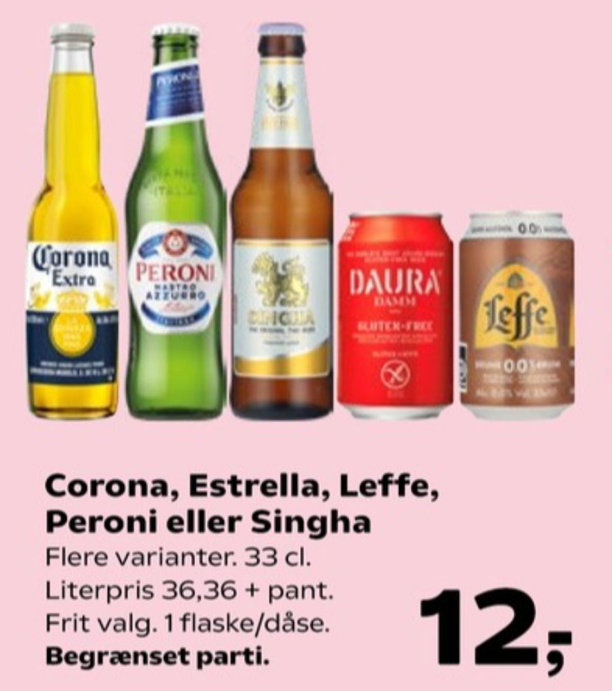 Leffe Brune 0,0%, Øl - Alkoholfri