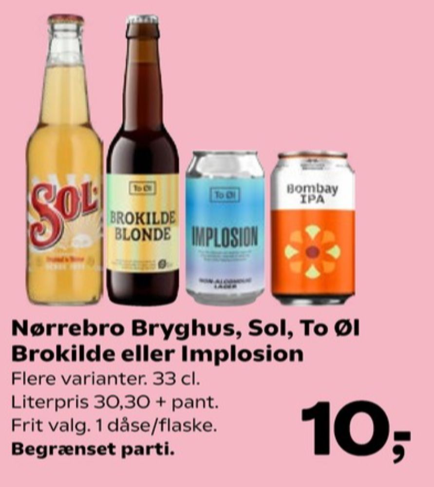 To Øl Implosion, Øl - Alkoholfri